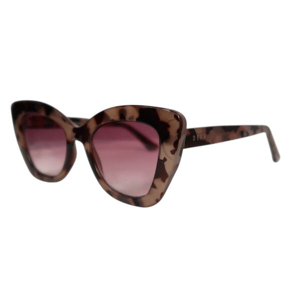 Diff Eyewear Melody Cat Eye Sunglasses Blush Tortoise / Wine main image 6